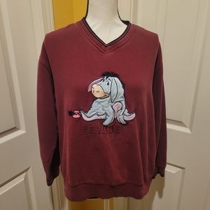 VINTAGE DISNEY EEYORE SWEATSHIRT,  SIZE L
